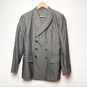 Emporio Armani Double breasted suit jacket sz 50 grey